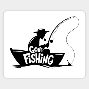 Gone fishing Magnet